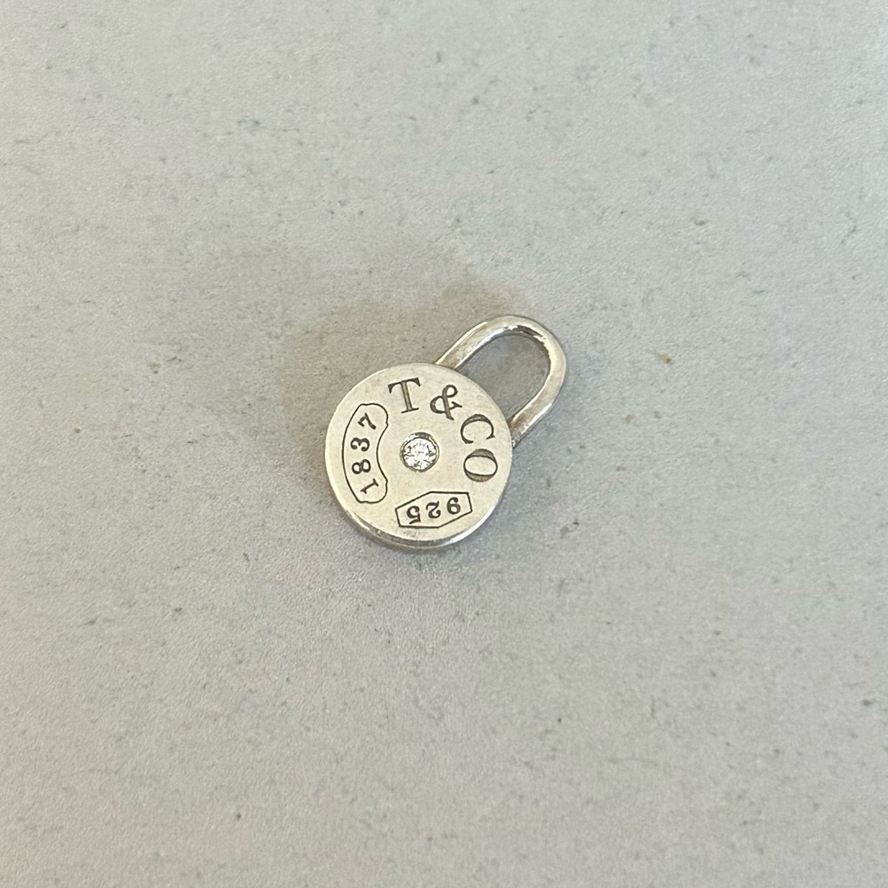 Tiffany & Co Diamond Lock Charm Pendant